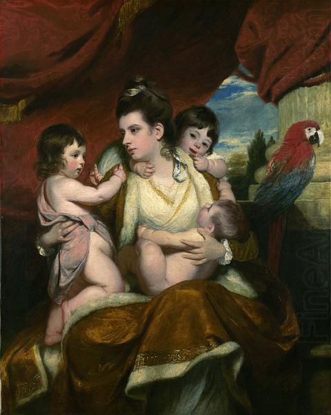 Sir Joshua Reynolds Portrait of Lady Cockburn and her three oldest sons china oil painting image